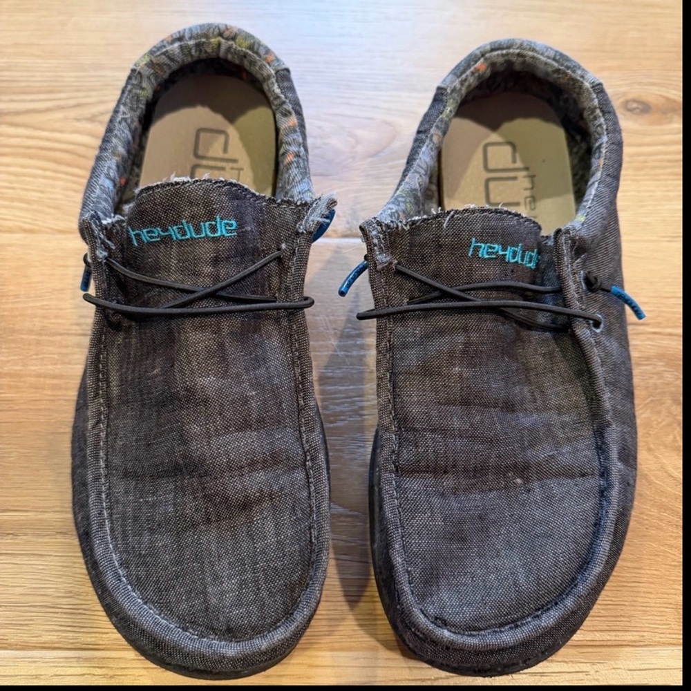 Hey Dude Kids Dark Gray Sneakers Y6-L7 EU 38